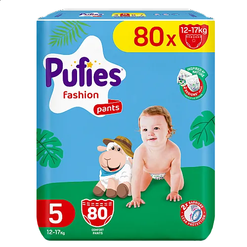 Pufies Памперс гащички 5 12-17кг 80бр.