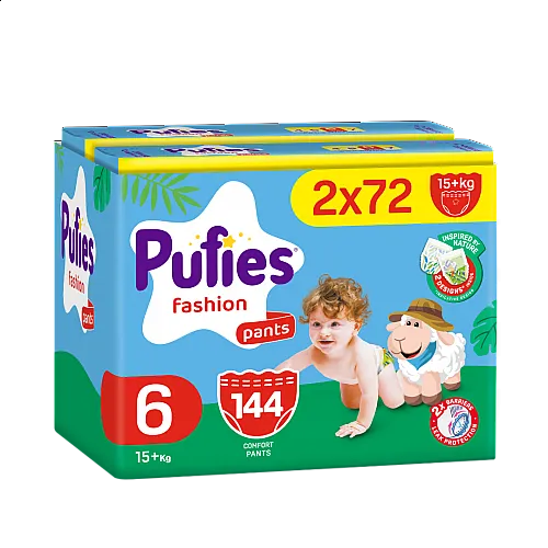 Pufies Памперс гащички 6 15+кг 144бр.