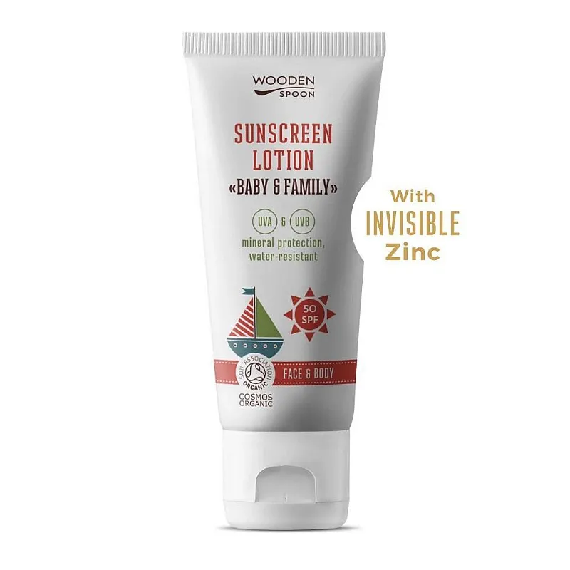 WOODEN SPOON Био Слънцезащитен лосион “Baby&Family” SPF 50 100мл.