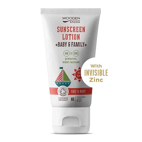 WOODEN SPOON Био Слънцезащитен лосион “Baby&Family” SPF 50 150мл.