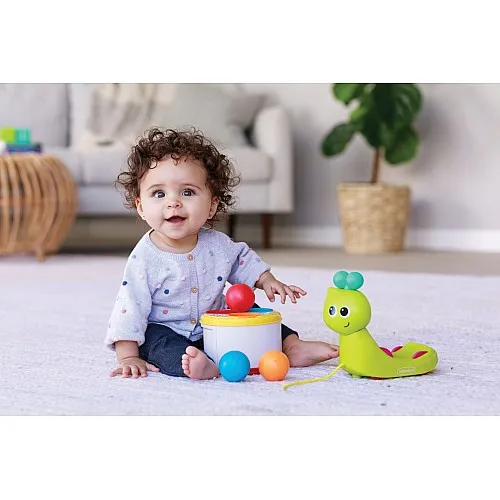 Играчка за дърпане 3 в 1, Infantino, Охлюв