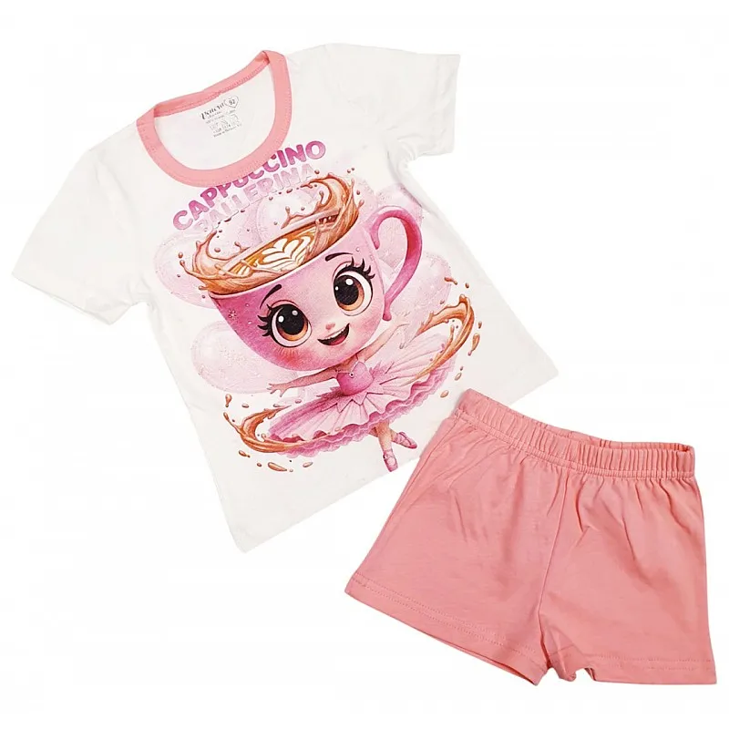 ВЕНЕРА Пижама с къс ръкав за момиче 2-1583