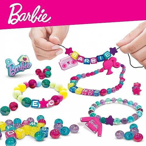 Творчески комплект, Lisciani, Barbie, Направи си сам бижута в чантичка