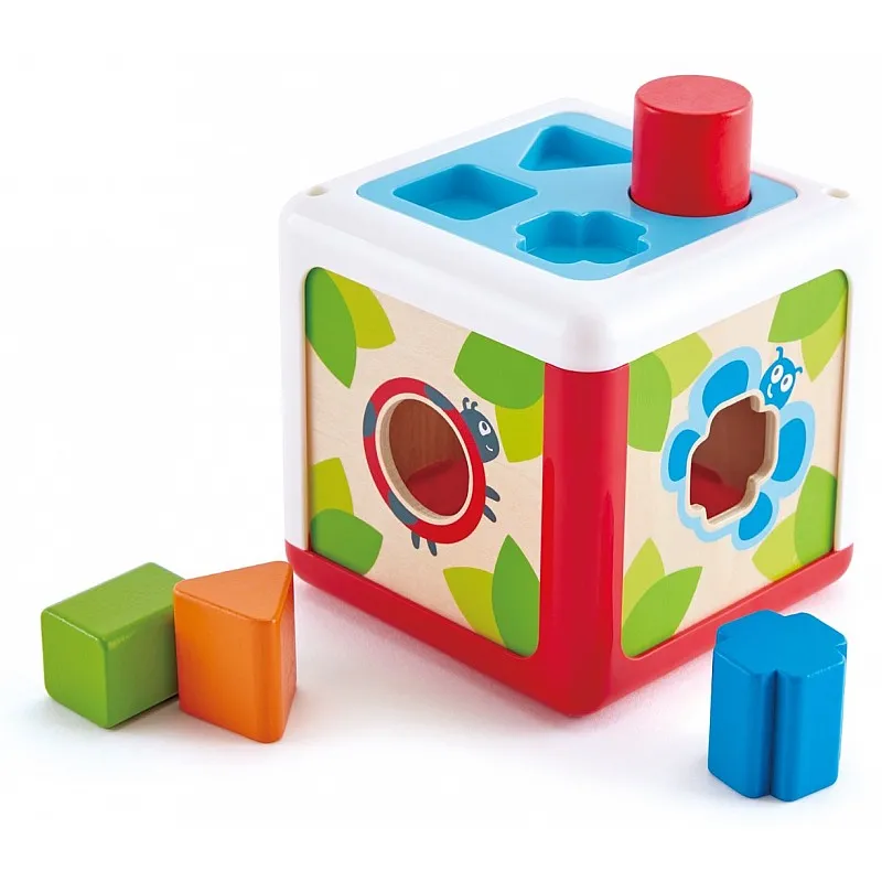 Бебешка играчка, Hape, Кутия за сортиране на форми, 5 части
