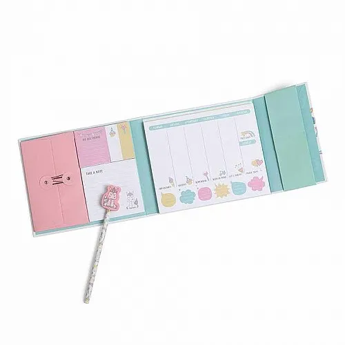 Детски седмичен органайзер, Eurekakids, Еднорог, 16 x 20.8 x 2 см