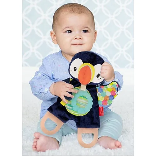 Бебешка мека сензорна играчка, Infantino, Птичка