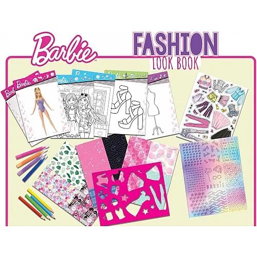 Творчески комплект, Lisciani, Barbie, Книжка модно студио