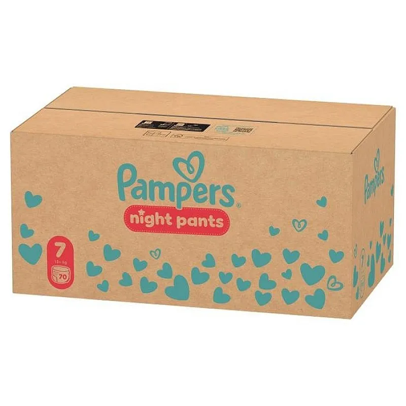 Pampers Night Pants Еднократни нощни гащички 7 15+кг 70бр.