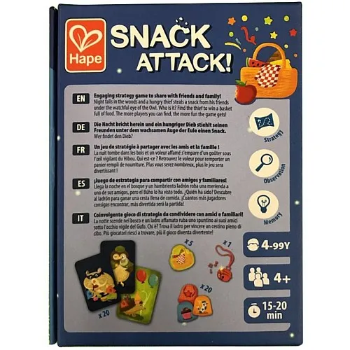 Игра с карти, Hape, Snack Attack