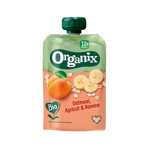 Organix Пауч овес, кайсия и банан 12м. 100г
