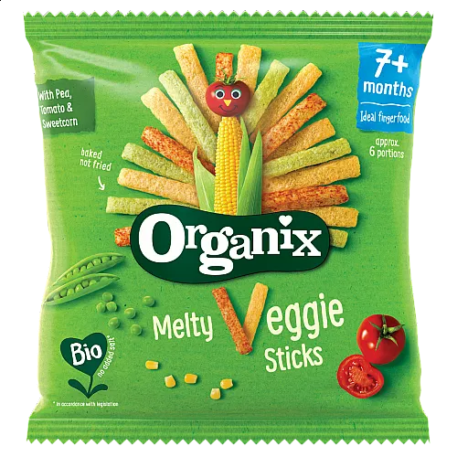 Organix Топящи се зеленчукови пръчици 7м. 15г