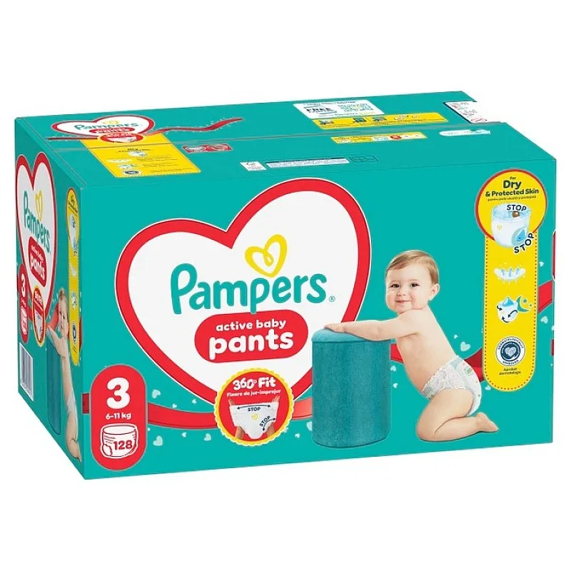 Pampers Гащички за еднократна употреба 3 Midi 6-11кг - 128бр.