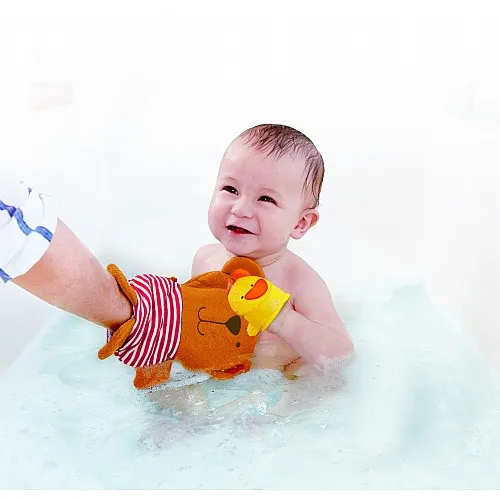 Играчка за баня, Hape, Мече и патенце ръкавица