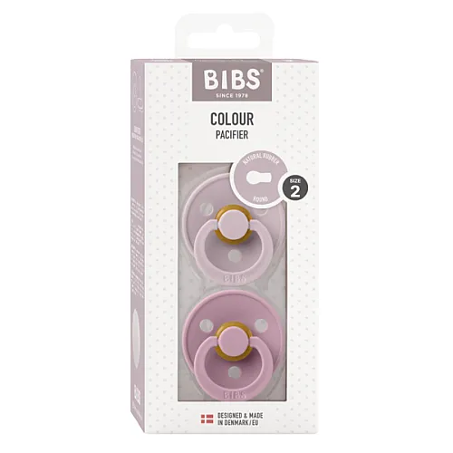 BIBS 2 бр. Залъгалки COLOUR, Dusky Lilac/Heather, 6-18 месеца