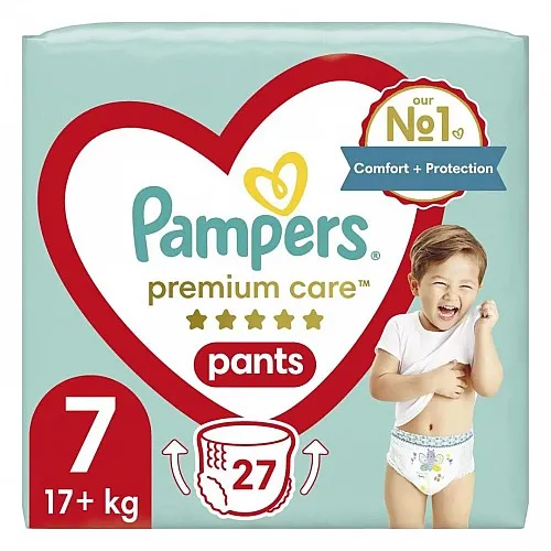 Pampers Premium Care Гащички за еднократна употреба 7 17+кг 27бр.