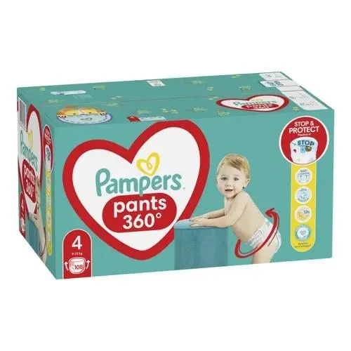 Pampers Гащички за еднократна употреба 4 Maxi 9-15 кг - 108бр.