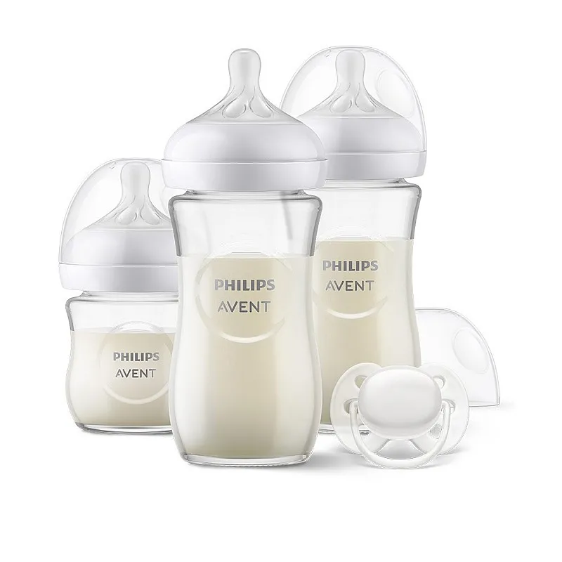 Philips Avent Комплект за новородено Natural Response 3.0 - Залъг (0-6) + 3 Шишета - стъкло