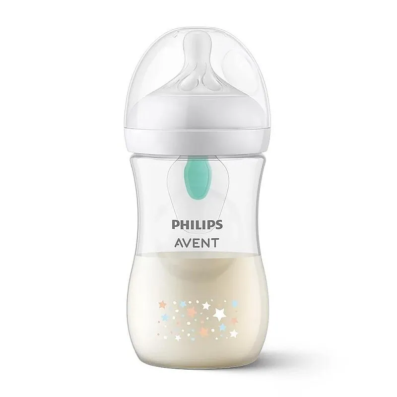 PHILIPS AVENT Шише Natural Response с клапа AirFree 260ml - Звезди и Мече - SCY673/82