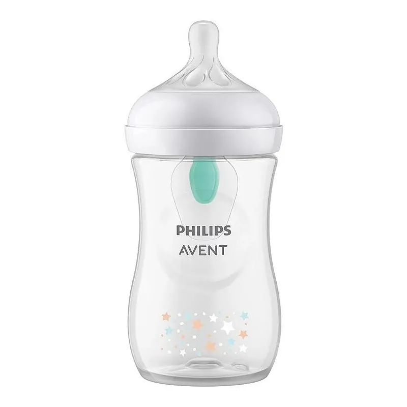 PHILIPS AVENT Шише Natural Response с клапа AirFree 260ml - Звезди и Мече - SCY673/82
