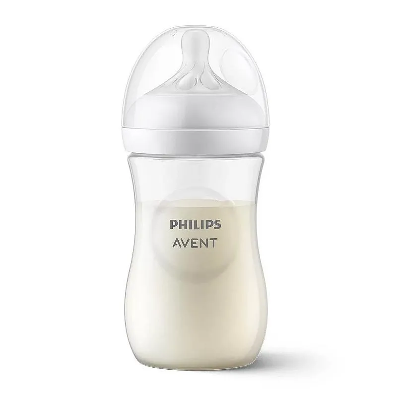 Philips AVENT Шише за хранене Natural Response 260 мл с биберон без протичане Natural Response Поток 3, 1м+, SCY903/01