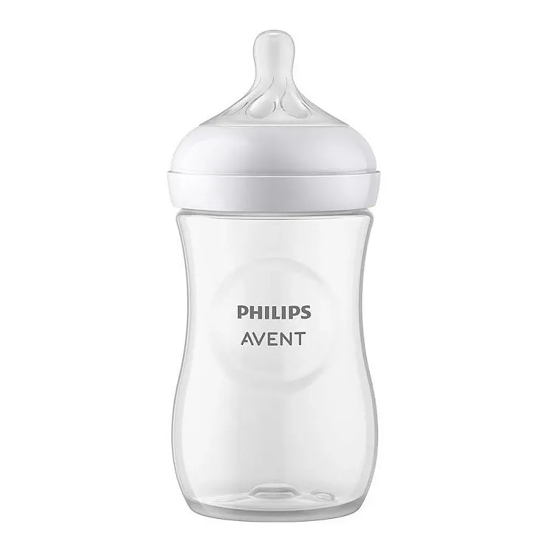 Philips AVENT Шише за хранене Natural Response 260 мл с биберон без протичане Natural Response Поток 3, 1м+, SCY903/01