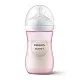 Philips AVENT Шише за хранене Natural Response 260 мл с биберон без протичане Natural Response Поток 3, 1м+ Розово SCY903/11