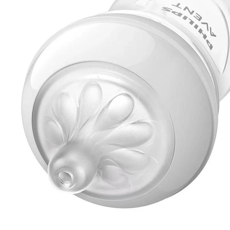 Philips AVENT Шише за хранене Natural Response 260 мл с биберон без протичане Natural Response Поток 3, 1м+ Синьо SCY903/21