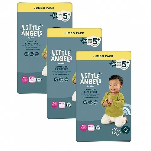 LITTLE ANGELS Памперси 5+ 12-17кг 192бр.