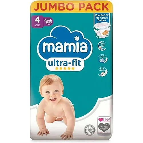 Mamia Еднократни пелени 4 7-14кг 82бр.