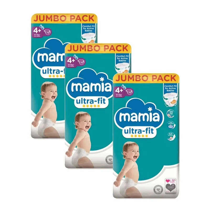 Mamia Еднократни пелени 4+ 10-15кг 234бр.