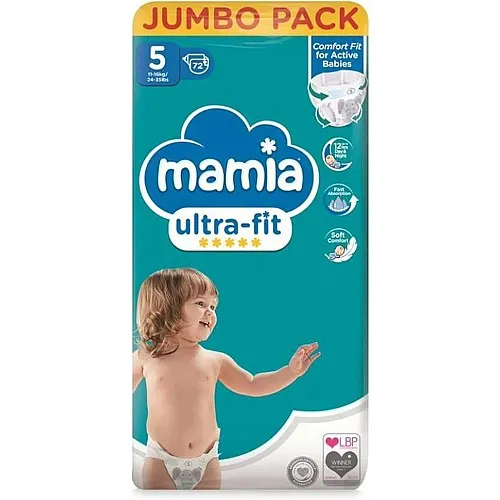 Mamia Еднократни пелени 5 11-16кг 72бр.