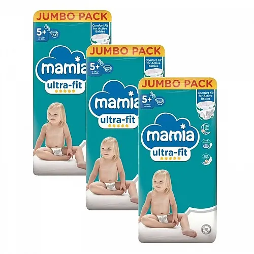 Mamia Еднократни пелени 5+ 12-17кг 192бр.