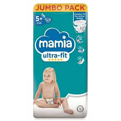 Mamia Еднократни пелени 5+ 12-17кг 64бр.