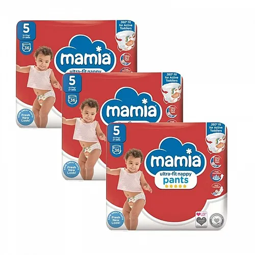Mamia Гащички за еднократна употреба 5 12-17кг 108бр.