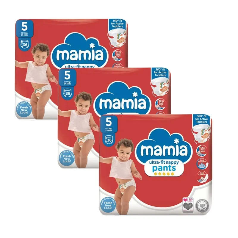 Mamia Гащички за еднократна употреба 5 12-17кг 108бр.