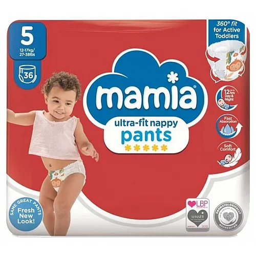 Mamia Гащички за еднократна употреба 5 12-17кг 36бр.