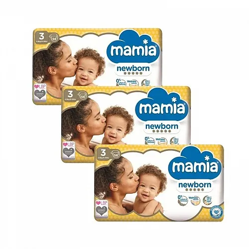 Mamia Еднократни пелени 3 4-9кг 168бр.