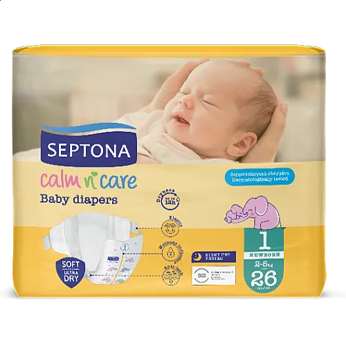 Septona Еднократни пелени за новородено 1  2-5кг 26бр.