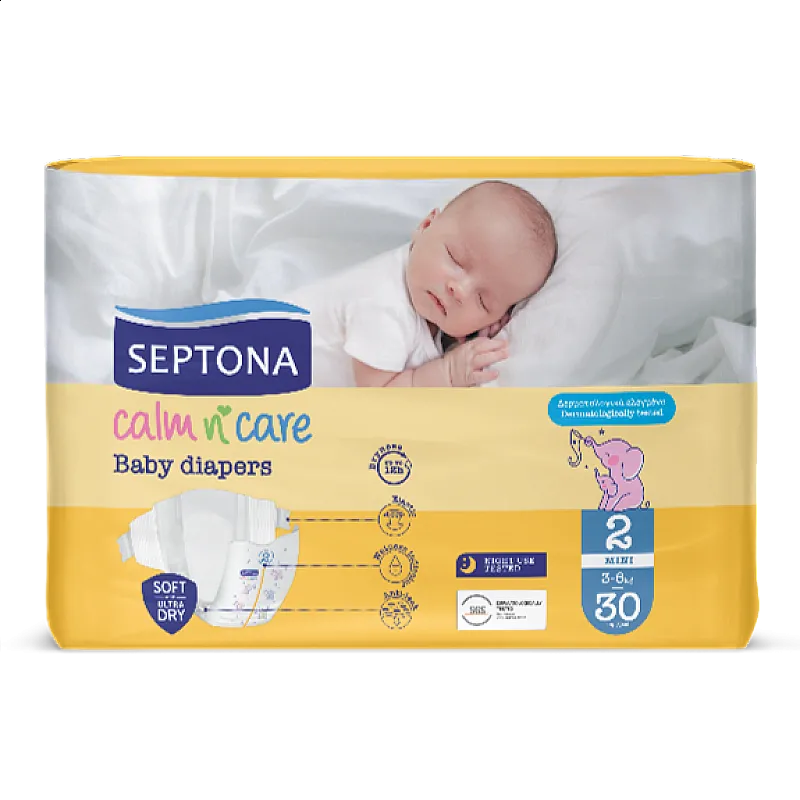 Septona Еднократни пелени 2  3-6кг 30бр.