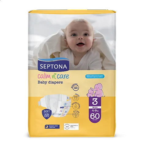 Septona Еднократни пелени 3 4-9кг 60бр.