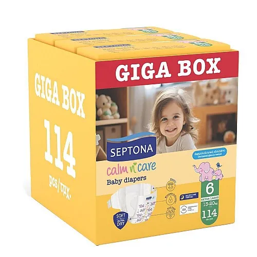 Septona Еднократни пелени 6 13-20кг 114бр.