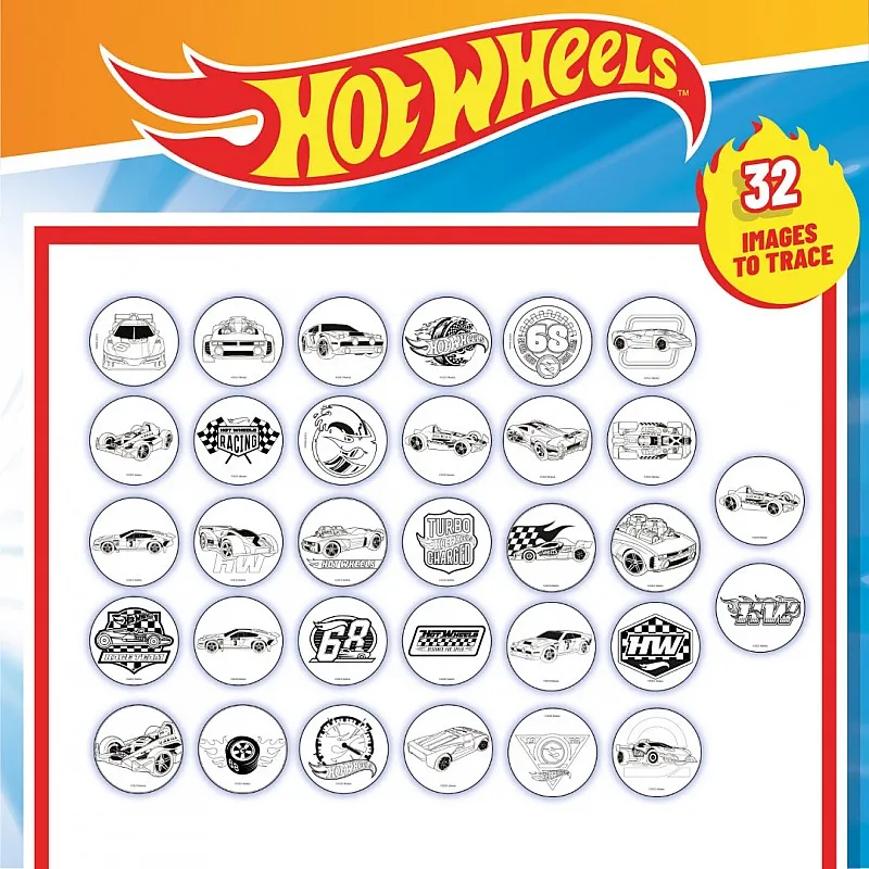 Творчески комплект, Lisciani, Hot Wheels, Проектор за рисуване