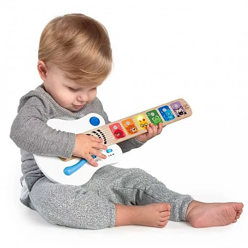 Дървена Сензорна китара, Hape, Baby Einstein, Бяла