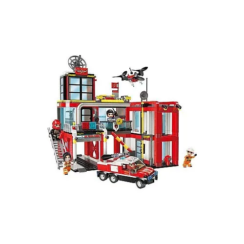 Конструктор, Qman, MineCity, Противопожарна служба, 693 части