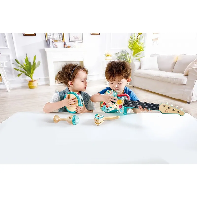 Детски музикален комплект, Hape, Перкусии, 4 части