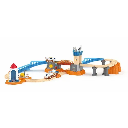 Детски игрален железопътен комплект, Hape, Изстрелване на Марс