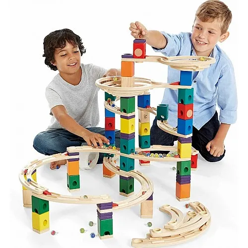 Комплект дървена писта, Hape, Quadrilla, Циклон, 198 части