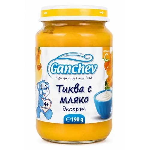 GANCHEV Тиква с мляко 4м. 190г
