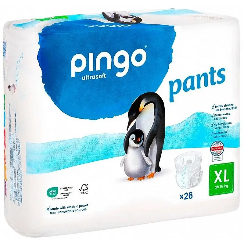 Pingo Ultrasoft Пелени гащи XL 16+кг 26бр.