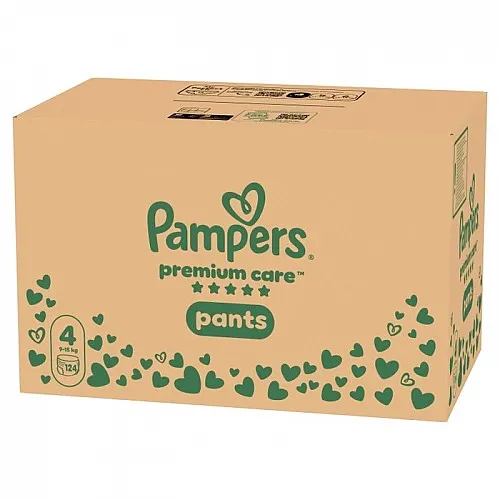Pampers Premium Care Гащички за еднократна употреба 4 9-15кг 124бр. 
